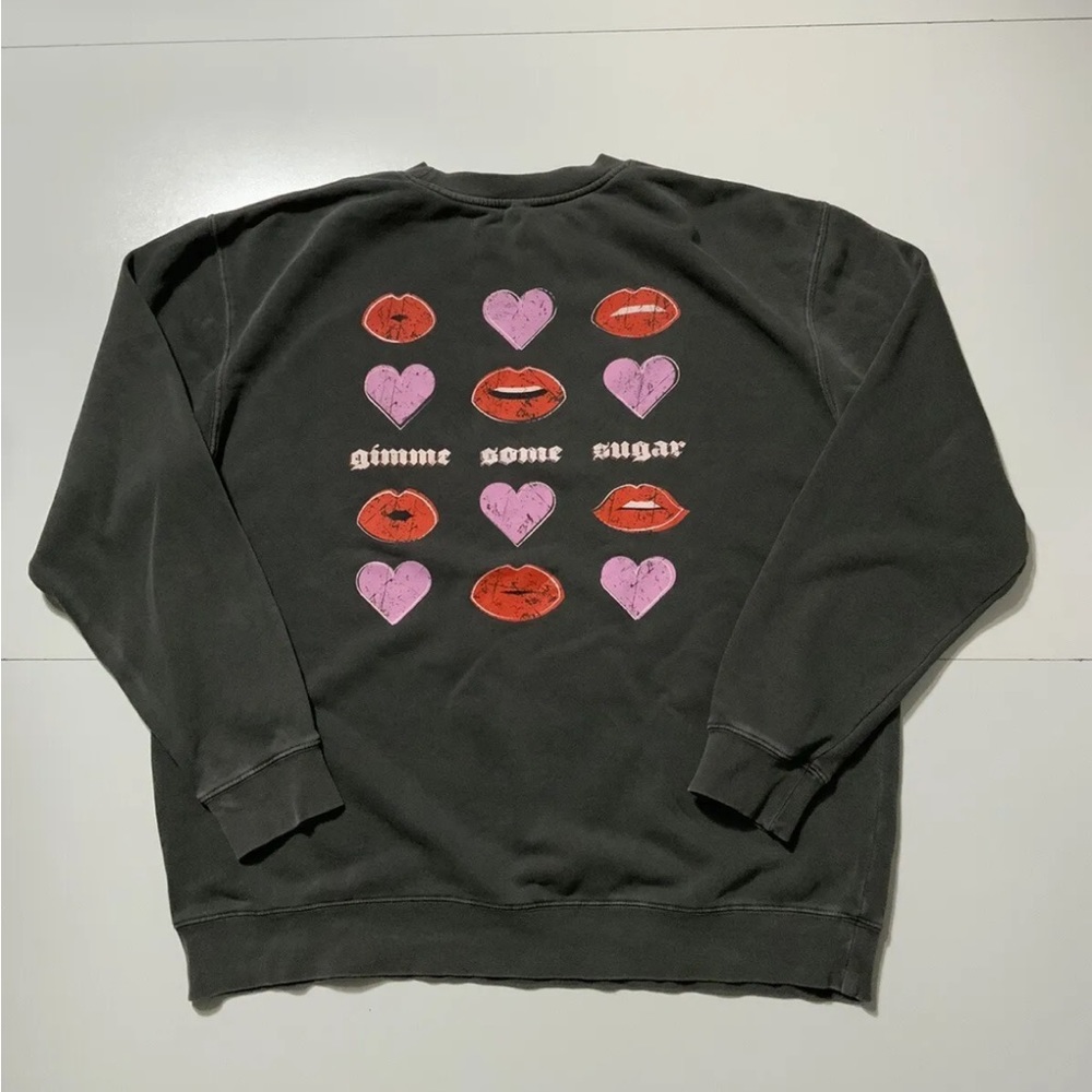 Living Fully Mallory Ervin Valentines Gimme Some Sugar Sweatshirt Crewneck Small